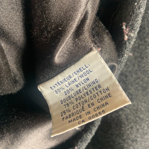 VTG Reitmans Coat Womens 9 Small Gray‎ Lined Double Breasted Wool Classic City - Picture 10 of 16